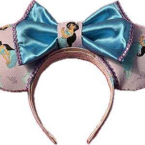 Blue and Lavender Princess Mouse Ear Headband for Kids | handmade